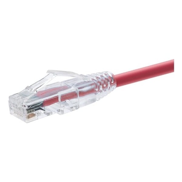 Unirise Usa GROUP 9 FOOT CAT6 SNAGLESS CLEARFIT PATCH CABLE RED - CAT6 PATCH CABLE CAT6 10106 - main